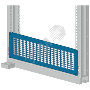SIVACON sicube, 19‘ cover, for swing frame, with ventilation openings, 3RU, RAL 7035 - SIEMENS
