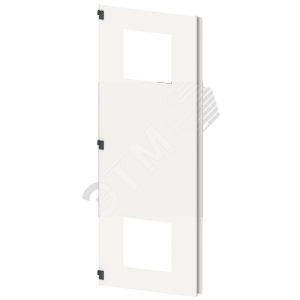 SIVACON sicube, door half, left, with cut-out for filter fan, with ventilation openings, other, H: 2200 mm, W: 500 mm, RAL 7035, safety class 1 - SIEMENS