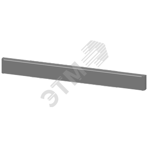 SIVACON sicube, trim strip, W: 1200 mm, for mounting without base, light gray - SIEMENS