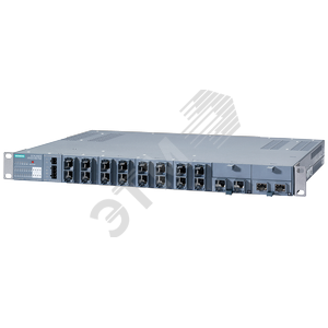 Коммутатор управляемый SCALANCE XR324-4M POE, 19‘ стойка, 8 X 10/100/1000MБит/с , RJ45 порты на тыльной стороне - SIEMENS