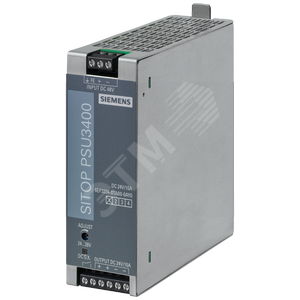 Блок питания стабилизированный SITOP PSU3400 24 V/10 A, вход 48В (DC) (32-54 В), выход 24 В (DC) /10 - SIEMENS
