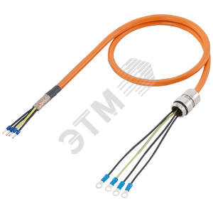 СИЛОВОЙ КАБЕЛЬ С РАЗЪЕМАМИ 0 4X2,5 C, ГАЙКА M25 ДЛЯ + 0 + 5 SINAMICS S120 MOTION-CONNECT 800, ПОВЫШЕННОЙ ГИБКОСТИ, + 0 UL/CSA DESINA, DМАКС.=12,1 ММ, ДЛИНА (M) - SIEMENS