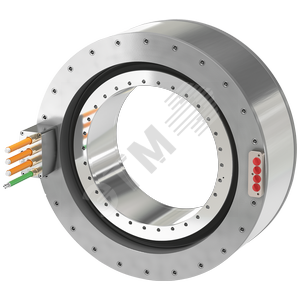 Статор SIMOTICS T Components 3-phase synchronous motor. Integrated precision and power cooler. Radial cable outlet 1 m. Diameter 576 mm. Length 110 mm. Max. torque 1590 Nm. Max. speed 1300 rpm. Max. current 139 A eff With temperature sensor PTC1 (1FW6232-8VC05-8FB3)