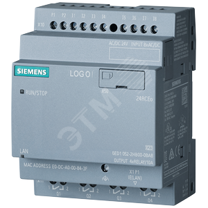 LOGO! 24RCO (AC) Модуль логический без дисплея 24В AC/24 В DC/Реле 8 DI/4 DO - SIEMENS