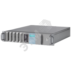 SIMATIC IPC, промышленный ПК Core i3-8100 (4C/4T, 3.6 GHz, 6 MB cache, VT-d). Board 2 slots: IPC647E (Rack PC, 19', 4U). 3x Gbit Ethernet (IE/PN), RJ45. 1x PCIe x16 (16 L). 1x PCIe x16 (4 L). 1x DVI-D, 2x интерфейса 480 GB SSD 2.5' SATA. Displ