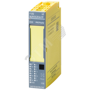 SIPLUS ET 200SP, модуль отказобезопасных дискретных выходов F-DQ 8x24VDC/0.5A PP со расширенными функциями, рабочая температура -25 ... +60°C, со стойким покрытием, на основе 6ES7136-6DC00-0CA0 . ширина 15 мм, для отказобезопасных систем вплоть