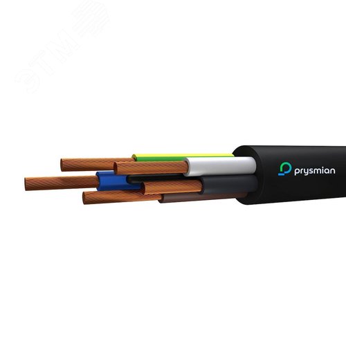 Провод ПВС 5х1.5Черный - РЭК-PRYSMIAN