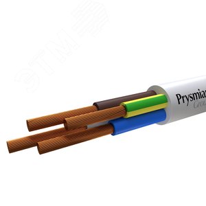 Провод ПВС 4х0.75 белый бухта 100м - РЭК/Prysmian