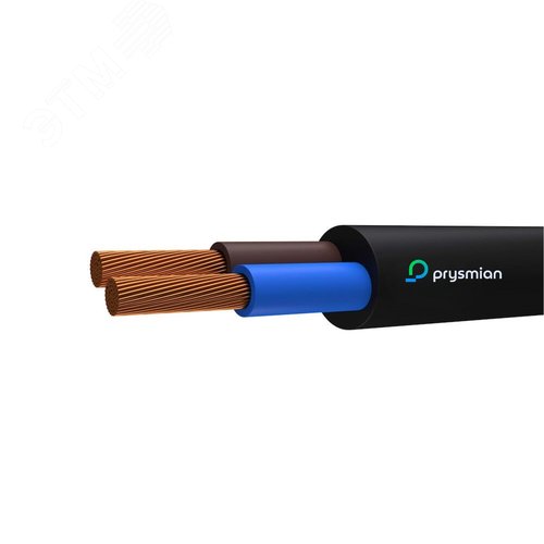 Провод ПВС 2х1.5 черный - РЭК-PRYSMIAN