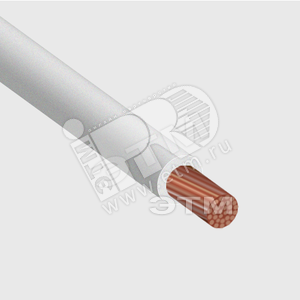 Провод H05V-K 1х0.5 белый - РЭК/Prysmian