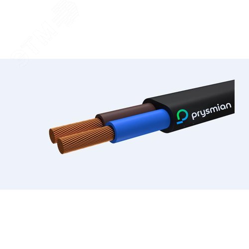 Провод ШВВП 2х0.75 черный - РЭК/Prysmian
