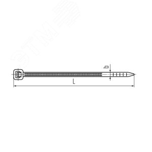 Стяжка нейлоновая КСС «Grizzly 8х350 (черн) (100шт) 3