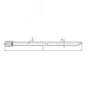 Стяжка стальная СКС-П (304) 4.6х150 (10шт) 3