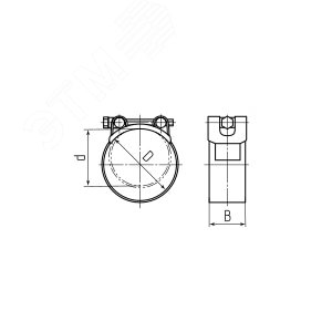 Хомут силовой ROBUST  SR 175-187/W1 (Fortisflex) - фото 3
