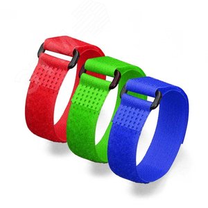 Стяжки велькро КСВ-П 20*450 (Жел) (Fortisflex) 2