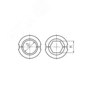 Матрица для стального зажима круглая С-31,5/60т 3