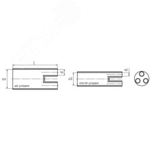 Перчатка термоусаживаемая 3ТПИ-А-25/50 3