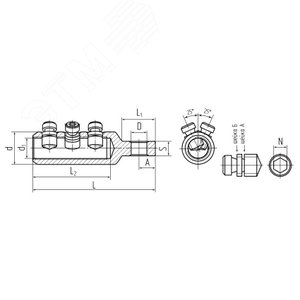 Наконечник болтовой 3НБЕ-35–300/400 - фото 3