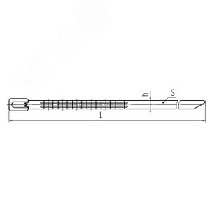 Стяжки стальные с пружинной волной СКВ (316) 7,9х300 (Fortisflex) (71859) - фото 3