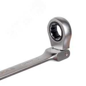 Набор гаечных комбинированных трещоточных ключей с шарниром НТКШ-5 (8-14) серия KBT-PROFESSIONAL 3