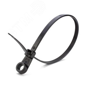 Стяжки нейлоновые КСО 8*380 (ч)                   (100шт.)(Fortisflex) (80535) - фото 2