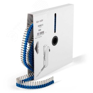 Наконечники штыревые втулочные изолированные в ленте GLW-Лента НШВИ 0,5-8 7