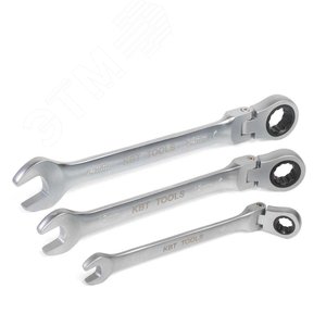 Ключ гаечный комбинированный трещоточный с шарниром 19 мм серия KBT-PROFESSIONAL 10