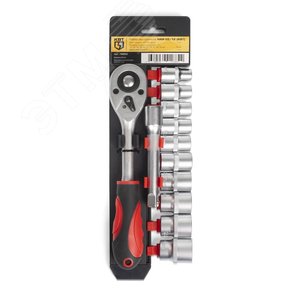 Набор автоинструмента с торцевыми шестигранными головками и трещоткой 1/2'' НАИ-02/12 - КВТ