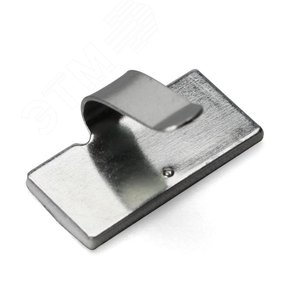Площадка самоклеящаяся металлическая с клипсой ПМС-КМ 20х10 (100шт.) (Fortisflex) - КВТ