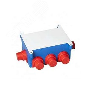 Коробка распаячная с крышкой 118х76х60, для скрытой проводки, усиленная - Рувинил