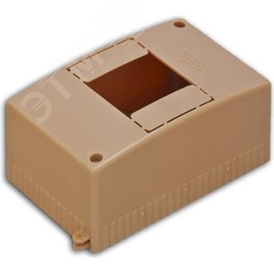 Щиток распределительный навесной на 4 модуля без дверцы коричневый IP30 (ЩРн-П-4) - Рувинил