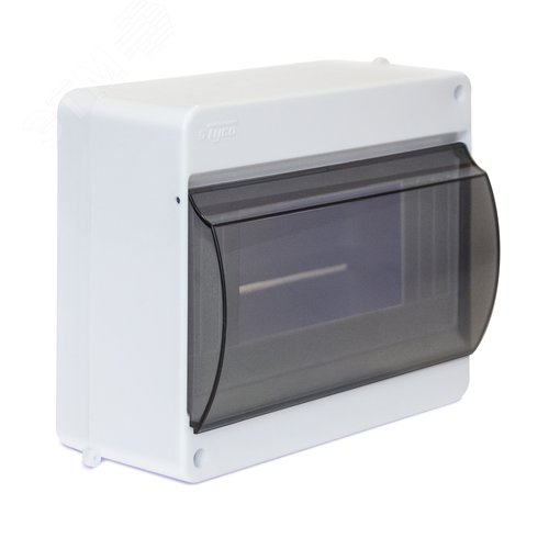 Щиток распределительный навесной на 6 модулей с дверцей белый IP40 (ЩРн-П-6)