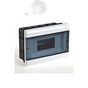 Щиток распределительный встраиваемый на 12 модулей с дверцей белый IP40 (ЩРв-П-12)