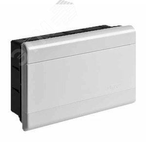 Щиток распределительный встраиваемый на 12 модулей с непрозрачной дверцей белый IP40 (ЩРв-П-12)