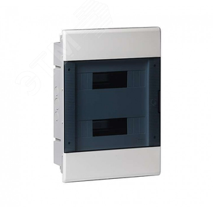 Щит распределительный встраиваемый на 24 модуля с дверцей белый IP40 (ЩРв-П-24)