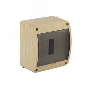 Щиток распределительный навесной на 6 модулей с дверцей сосна IP40 (ЩРн-П-6)