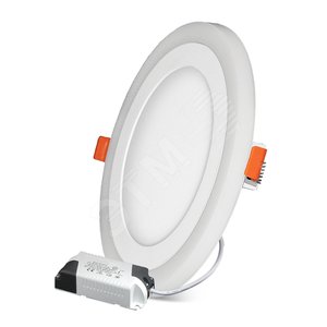 ДВО-3/3w круг, 4000К, 300Лм, slim, бел., с подсвет. СОЮЗ