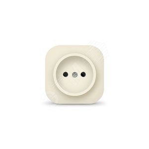 Розетка одноместная серия IONICH, б/з, о/у, 16А, 220В, слоновая кость (ivory) - Универсал