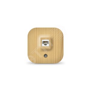Розетка компьютерная одноместная серия IONICH, о/у, 1А, RJ45, сосна - Универсал