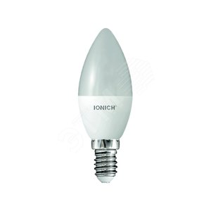 Лампа светодиодная LED 8w 6500К, E14, 720Лм, матовая свеча IONICH - Универсал