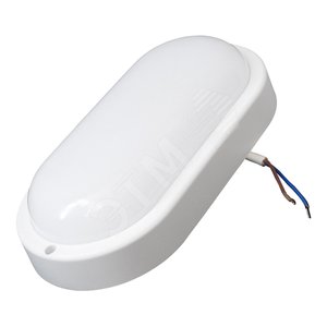 Светильник светодиодный ДБП-14w овал, 4000К, 1100Лм, IP65, пластик, белый, крепеж в комплекте СОЮЗ