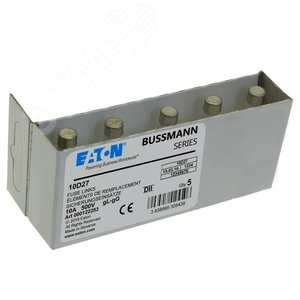 10D27  Предохранитель-D2 10A T GL/GG 500VAC - EATON