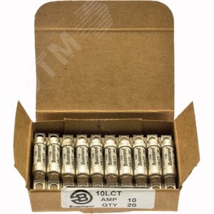 10LCT  Быстрый предохранитель, британский стандарт, 10А - EATON