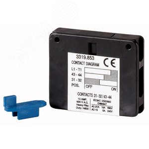 Дополнительный контакт, 1НО + 1 НЗ, для QM 80 и QM 100,  AUXQM80/1001NO+1NC - EATON