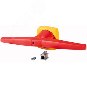 K5CR            ,  Рукоять С-типа, монтаж на панель, под ось 14х14, красно-желтая - EATON