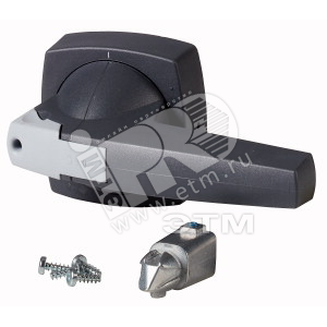 K2SDG/P           Рукоять D-типа, монтаж на дверь, под ось 6х6, серая - EATON