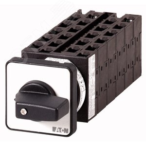 T0-11-8375/E,  Выключатель, 11p , Ie = 12A , Пол. 1-2 , 90 °, переднее крепление