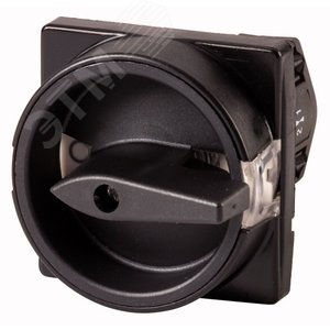 Главный выключатель, 2р Iu = 10А, черная ручка, 0-1, 90, 30x30mm ,  TM-1-8291/E/SVB-SW (215352) - EATON