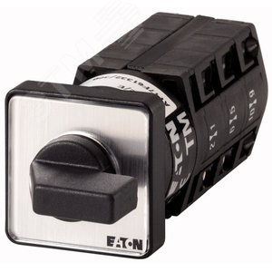 TM-3-8243/E,  Ступенчатый переключатель, 1P , Iu = 10A, Пол. 0-5 , 45 ° 30x30mm , переднее крепление - EATON