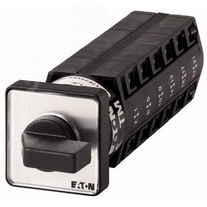 TM-6-8253/E,  Ступенчатый переключатель, 2р , Iu = 10A, Пол. 1-6 , 45 °,  30x30mm , переднее креплен - EATON